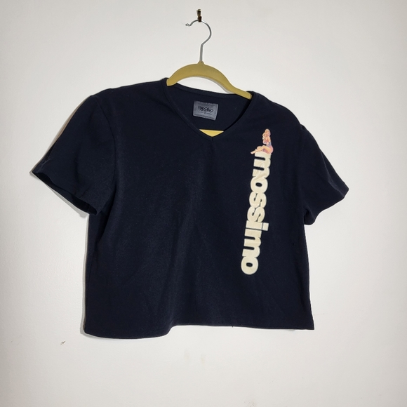 Authentic Vintage MOSSIMO Pin Up Skater 90s crop top Size Small Boxy Oversized - Picture 8 of 9